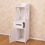 _4 Layers Living Room Cabinet Rack Cupboard Storage Shelves Bathroom Corner Floor Cabinet Unit Toilet Tissue Drawers Furniture Image 5