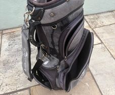 TaylorMade Cart Bag, 14-Way Divider, Grey/Black
