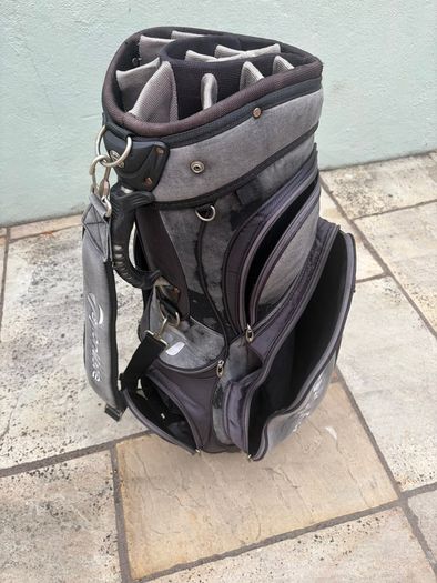TaylorMade Cart Bag, 14-Way Divider, Grey/Black