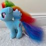 My Little Pony Rainbow Dash Small Plush Hasbro E0432/E0032 approx. 17 cm. Used Please see pictures Image 10