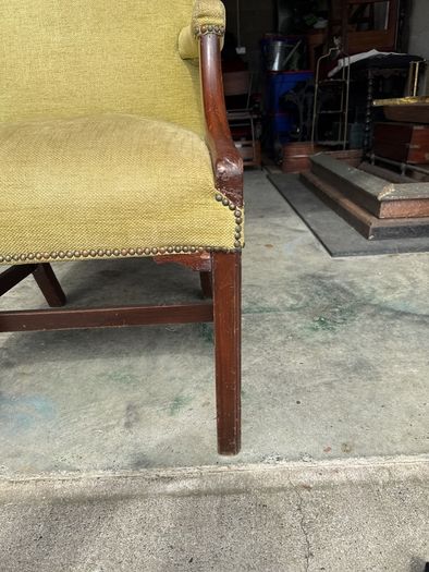 Antique Mahogany Framed Arm Chair