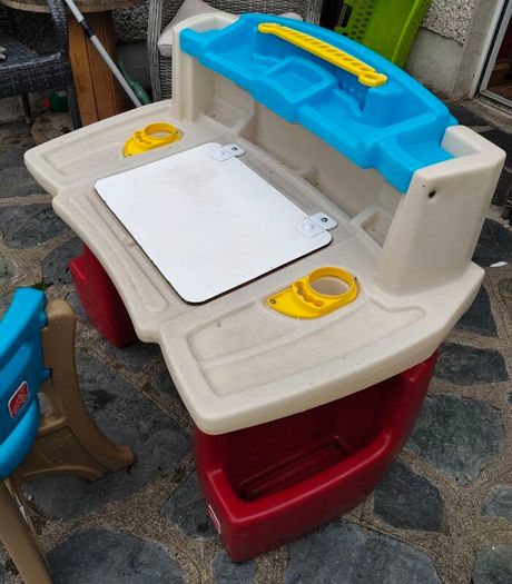 Step2 Deluxe Art Master Desk, a popular plastic children's activity workstation.