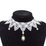 Classy Pearl Earrings with Sparkly Gems Image 5