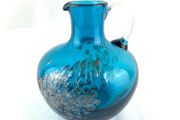 Mid Century deep blue Schott Zwiesel Florida Glass Vase