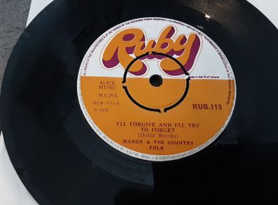 irish pressed single,  margo and the country folk