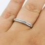 White Gold Wedding Band / Eternity Ring Image 5