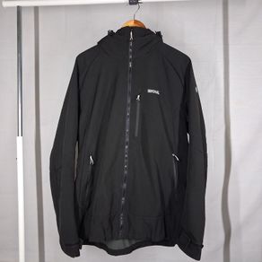 Regatta Black Hooded Softshell Jacket XXL  Fleece Lined