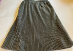 Girls BNWT New with tags partly silver occasion midi skirt 7 8 Leigh Tucker