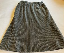 Girls BNWT New with tags partly silver occasion midi skirt 7 8 Leigh Tucker