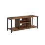 TV cabinet with open compartments 40 x 120 x 50 cm vintage brown-black Image 2