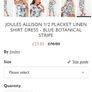 Joules Midi Shirt Dress - Fits UK 10 to 12 - Brand New Without Tags RRP 89 Image 7