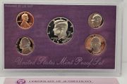 USA United States 1991 S Proof Set Half Dollar Quarter Dime Nickel Penny in Original Holder