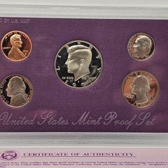 USA United States 1991 S Proof Set Half Dollar Quarter Dime Nickel Penny in Original Holder
