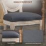 Set of 2 Dining Chairs - Louis XVI Style Medallion Living Room Chair Image 5