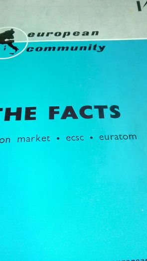 Vintage European Community "The Facts" Booklet, 1962.