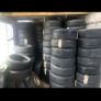 Red mount wheel balancer and 100 part worn tyres for sale Image 3