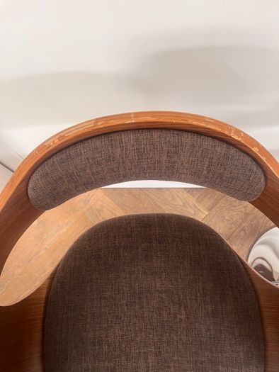 KARE Design Monaco Bar Stools, Pair, Walnut & Chrome, Adjustable