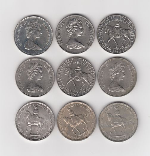 G.B. 9 x  Coins ( no.492)