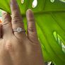Platinum Moissanite Diamond Honeycomb design ring Image 5