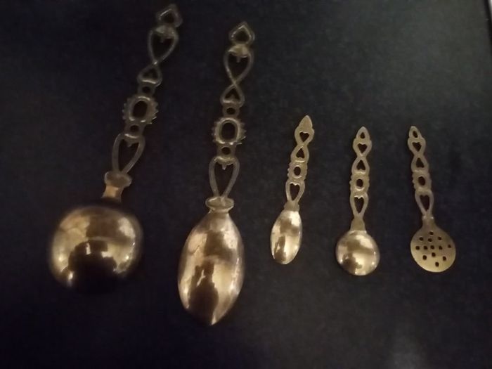 Brass  love               spoons