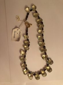 Lemon topaz & Garnet necklace