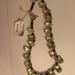 Lemon topaz & Garnet necklace