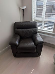 Dark Chocolate Brown Power Recliner