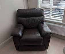 Dark Chocolate Brown Power Recliner