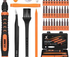 38Pcs Precision Screwdriver Set, Tool Kit with Security Torx T5 T6 T8 T9 T10 T20, etc, Repair and Cleaning Kit for iPhone, Switch, PS4, Xbox, Ring Doorbell, Laptop, Macbook, Watch, Glasses, etc (FREE POSTAGE)