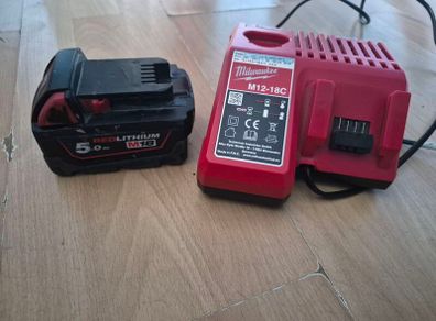 Milwaukee 5.0 Ah Battery and charger