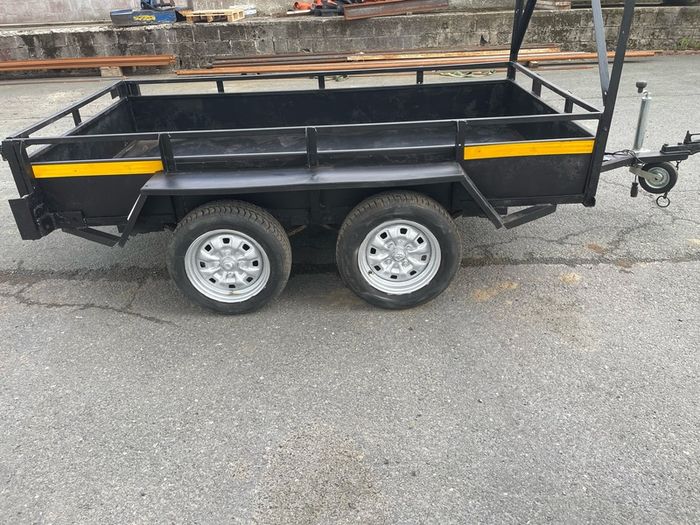 8x4 double axle builders trailer