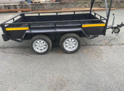 8x4 double axle builders trailer