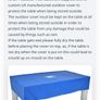 7ft UK manufactured Outdoor Slate Pool Table Image 3
