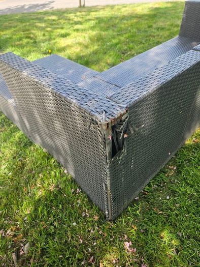 Outdoor Seating: L Shaped Couch