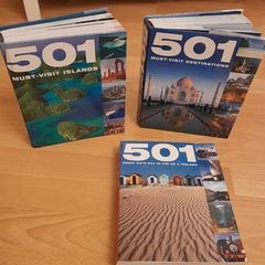 3 x 501 Travel books Must visit Destinations Mus visit Islands Days out in the UK and Ireland 15e for the lot