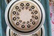 3 x Vintage Stoneware Plates