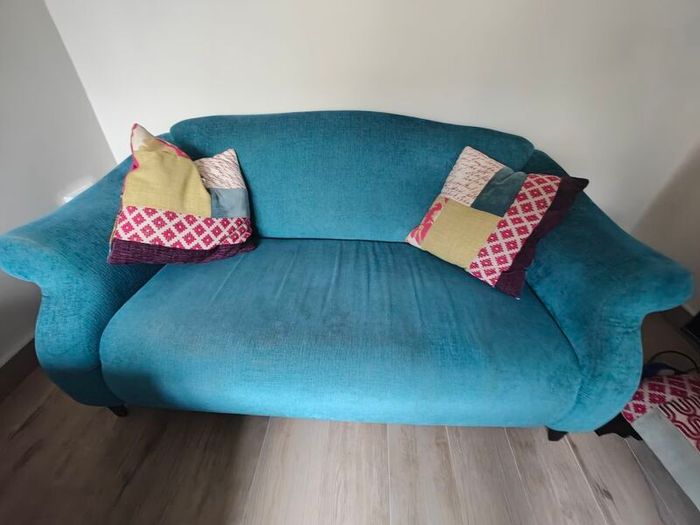 3 + 2 Seater Sofa with Matching Pouffe
