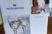 4 Wedgwood Crystal White wine Glasses