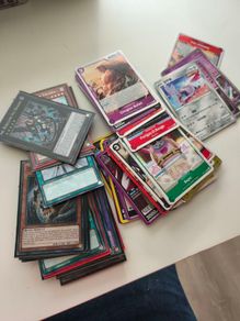 Assortment of cards. Yu-Gi-Oh. One Piece. Japanese Pokemon