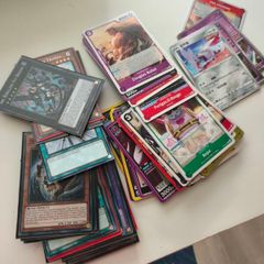 Assortment of cards. Yu-Gi-Oh. One Piece. Japanese Pokemon