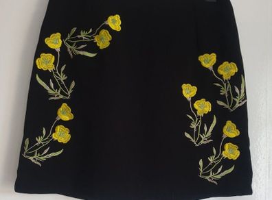 Maraislise Embroidered Short Skirt Womens Lined Floral Multicoloured CAN POST