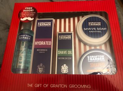 Men's grooming grafton barber shave set
