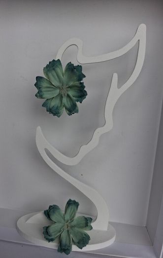 Boho Teal Ombre Camellia Clip On Earrings