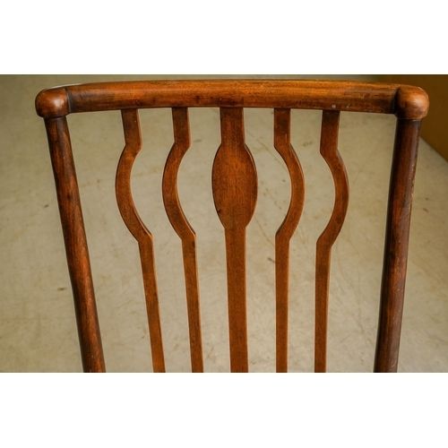 Arts and crafts rush seated chair
