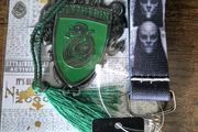 Harry Potter Slytherin Crest Metal Clip On Bookmark and Key Fob