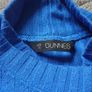 High Neck Blue Top. Size 10 Image 2
