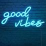 Good Vibes Neon Sign,Neon Light Powered by USB with Switch, Pink Led Neon Light Sign for Bedroom,Wall Decor,,Game Room,Party, Bar Decor-16.1x8.2 inch (FREE POSTAGE) Image 3