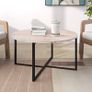 MULTIPLE COLOURS AVAILABLE Round Coffee Table Tea Table End Table Sofa Table for Living Room with Metal Legs Image 2