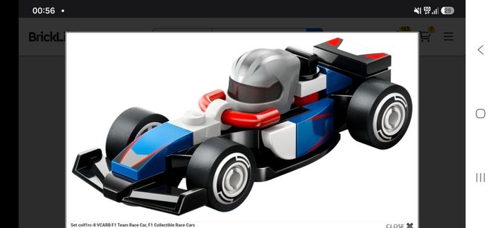 Mix of Lego F1 cars