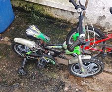 TRAX green racer for kids bike